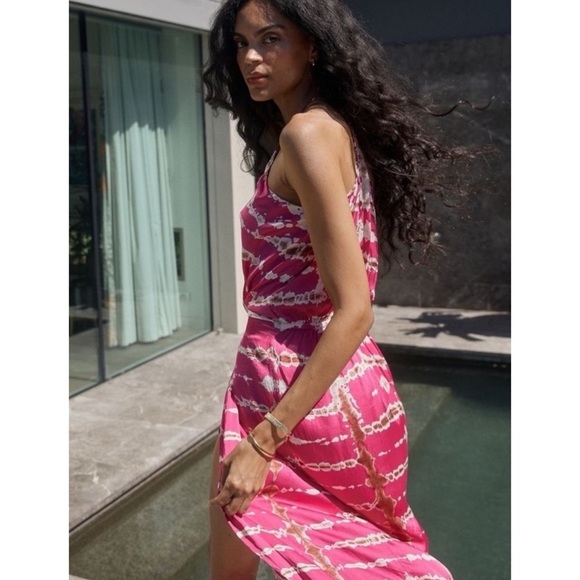 NWT YFB Young Fabulous & Broke Savannah Belted Maxi Dress Tie Dye Flamenco‎ - XS - Picture 1 of 12